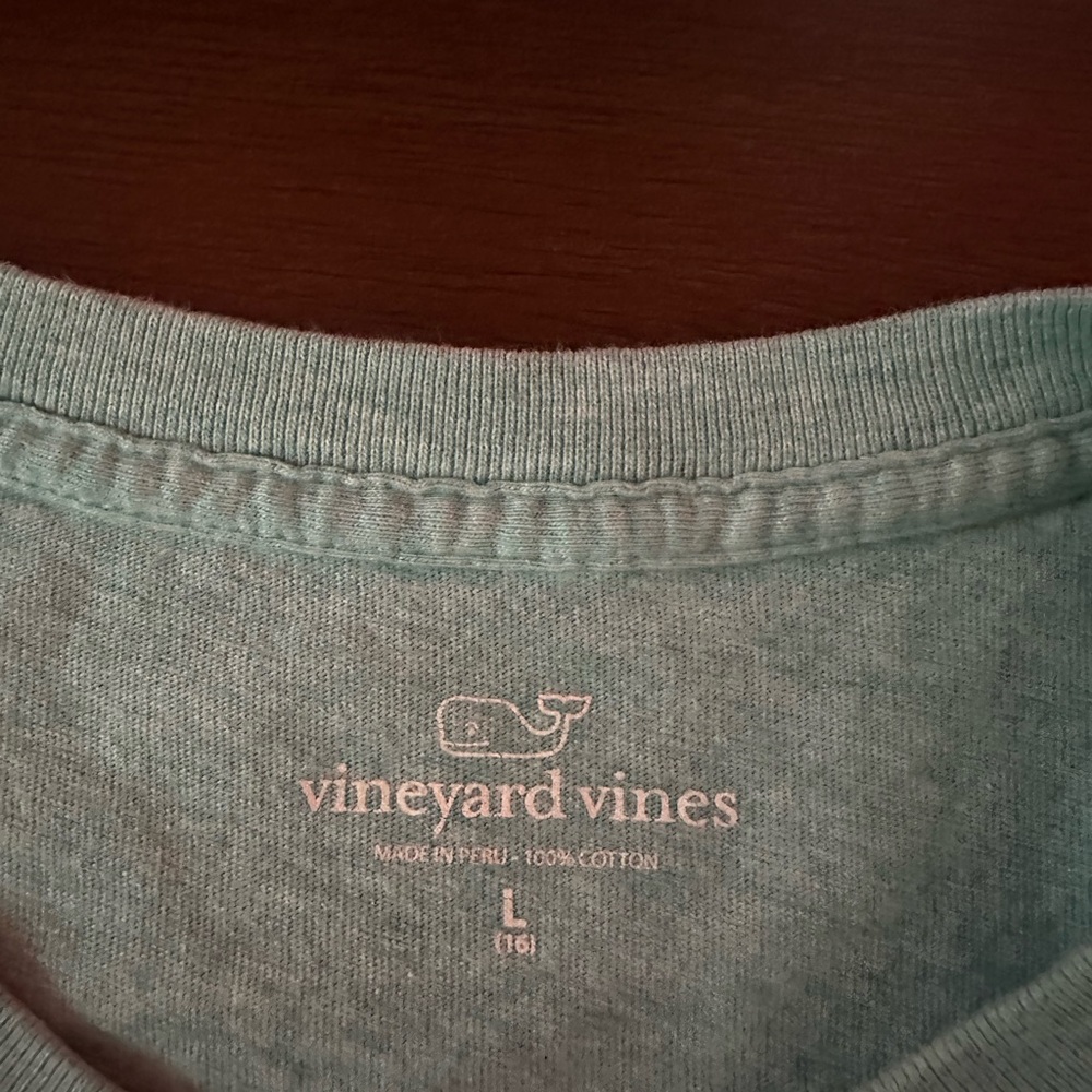 Teal yineyard yines t-shirt, boys youth large